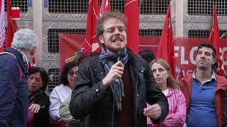 Istruzione sciopero Flc Cgil con presidio a Firenze [upl. by Peednas]