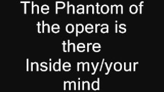 The Phantom of the opera Lyrics [upl. by Aiza]