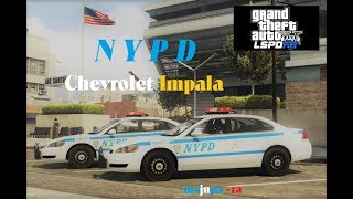 GTA 5 LSPDFR Traffic Mod  NYPD Chevrolet Impala [upl. by Dekow437]