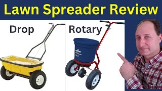 Best Lawn Spreader Review 2023  Broadcast or Drop Spreader [upl. by Brent]