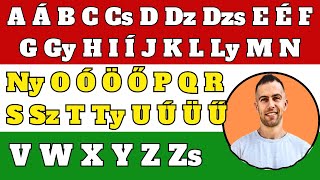 Hungarian ABC ⭐ 44 Letters ⭐ Quickly amp Slowly [upl. by Onibla]