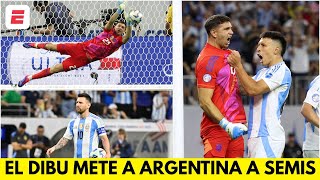 ARGENTINA A SEMIFINALES Sufriendo venció a ECUADOR en los penales en los cuartos  Copa América [upl. by Einot]