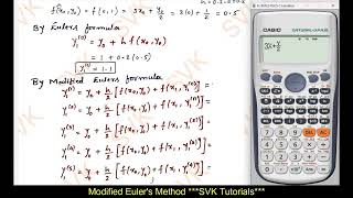 Modified Eluers method  Shortcut to solve Modified Eluers method by using Calculator [upl. by Booth]