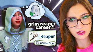 the reaper career is VERY INTERESTING in sims 4 life amp death [upl. by Aihsit]