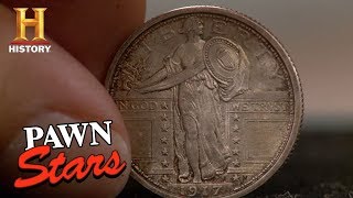 Pawn Stars Rick Is Excited About a Controversial Coin Season 12  History [upl. by Htelimay]