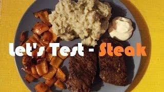 Lets Test  Aldi Süd VeggieSteak Vegan [upl. by Anitsrik]