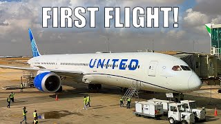 United Airlines INAUGURAL FLIGHT to Amman Jordan in Business Class [upl. by Llecrep]