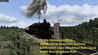 TS16 6960 Raveningham Hall on West Somerset Railway [upl. by Enyalahs]