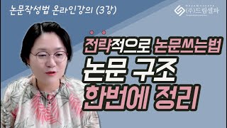 논문목차와 구조 한번에 정리 논문쓰기에서의 전략적 사고란 석사박사 대학원 1학기에 꼭 알아야 하는 논문 구조정리 영상 [upl. by Airamzul160]