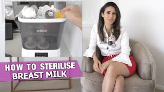 How to Safely Sterilise Baby Bottles  Doctor Explains to New Mum 🍼 [upl. by Warthman]