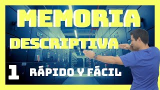 La Memoria Descriptiva de un Proyecto ⚡ EXPEDIENTE TECNICO Video N°120 [upl. by Fachini175]