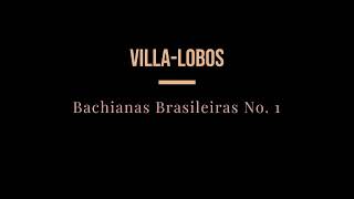 VillaLobos  Bachianas Brasileiras No1  Brazilian Guitar Quartet [upl. by Hameean]