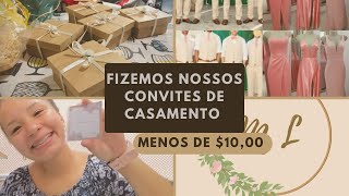 DIY Convites de padrinhos gastando menos de 1000 [upl. by Stelmach]