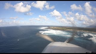 Kalaupapa Airport PHLU Landing Runway 5  Molokai Island Hawaii [upl. by Ruy256]