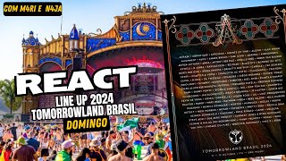 LINE UP DO TOMORROWLAND BRASIL 2024 DOMINGO  CORTE DA LIVE 6 [upl. by Harsho]