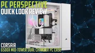 CORSAIR 6500X MidTower Dual Chamber PC Case Quick Review [upl. by Foy]