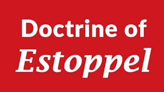 Doctrine of estoppel under article 114 QSO 1984 [upl. by Einatirb]