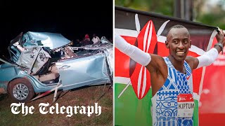 Kelvin Kiptum Marathon world record holder dies in car crash in Kenya [upl. by Aneres]