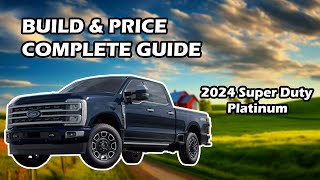 How to ORDER the 2024 Super Duty Platinum  All Options Explained [upl. by Attirehs]