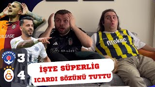 FANATİK FENERLİ VE BJKLİ KASIMPAŞA 3  4 GALATASARAY MAÇINI İZLERSE ICARDI VURDU FENERLİ KUDURDU [upl. by Ameyn]