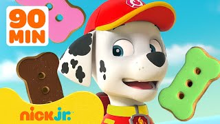 PAW Patrol Loves Yummy Pup Treats w Marshall 2  90 Minute Compilation  Nick Jr [upl. by Strauss834]