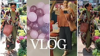 VLOG  FAMILY  FRIENDS  MEETING A SUBSCRIBER  SPRING FLORALS memorylane celebration fashion [upl. by Nossah362]