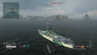 World of warships legends Yamato gameplay  Best build and commander guide [upl. by Xineohp]