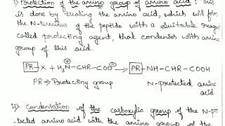 Synthesis of peptides [upl. by Yerot]