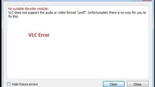 VLC undf format not supported  solved [upl. by Eisset511]