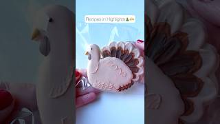 Happy Thanksgiving🦃 cookiedecorating decoratedsugarcookies royalicingcookies cookies [upl. by Emmott133]