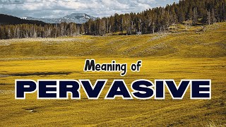 What is the meaning of Pervasive [upl. by Bates]