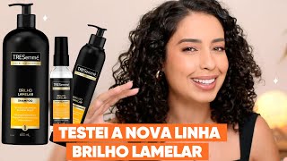 ROTINA CAPILAR CACHEADA COM A LINHA BRILHO LAMELAR DE TRESEMMÉ  JULIANA LOUISE [upl. by Amikat]