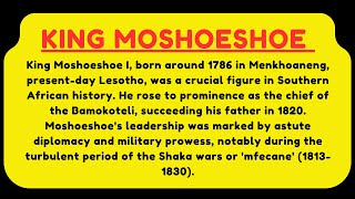 moshoeshoe essay [upl. by Flint]