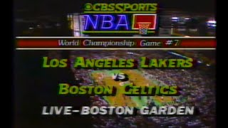 1984 NBA Finals on CBS intro  Lakers at Celtics GM7  June 12th 1984 [upl. by Ordnazil]