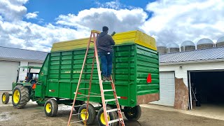 World’s Largest Collection of John Deere 716A Chopper Wagons [upl. by Baldridge]