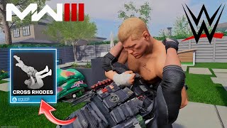 Cody Rhodes Cross Rhodes Finishing Moves  WWE Cody Rhodes Cross Rhodes Finisher Modern Warfare 3 [upl. by Leanna]