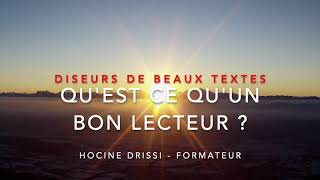 LECTURE A VOIX HAUTE  QUEST CE QUUN BON LECTEUR [upl. by Peers]