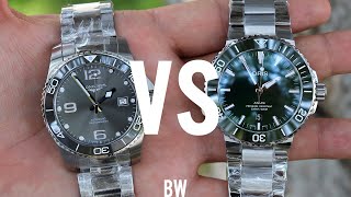 Longines Hydroconquest vs Oris Aquis  2k Diver Comparison [upl. by Sonnie]