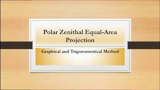 Polar Zenithal Equal Area Projection Construction and Drawing [upl. by Zoller]