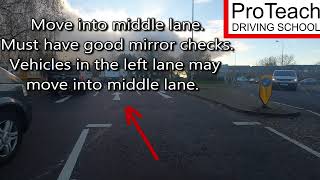 Pirelli roundabout straight on 4th exit Driving test routes Burton on Trent [upl. by Lorrayne]