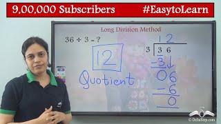 Long division method by 1 digit number  Class 4  CBSE  NCERT  ICSE [upl. by Eelibuj]