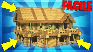 COME COSTRUIRE UNA CASA SURVIVAL IN LEGNO BELLISSIMA  Minecraft Tutorial ITA FACILE [upl. by Deutsch445]