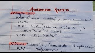 Acanthamoeba keratitis  Ophthalmology [upl. by Ynahpit258]