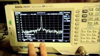 DSA815 Speectrum Analyzer  Manual adjustment of Sweep Speed  UNCAL mode [upl. by Novat]