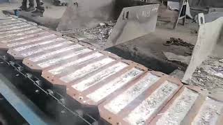 lead ingot casting machine [upl. by Naesed]