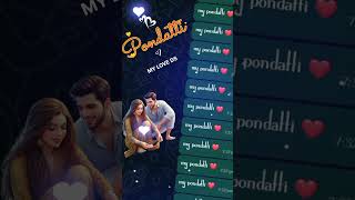 Yen pondatti nee pondatti song tamil whatsappstatus status tamil trending status tamil [upl. by Meeharbi186]