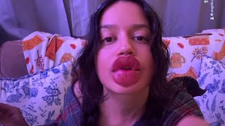 asmr • kylie jenner applies cosmetics on your lips  gives you lip filler Halloween series [upl. by Benny]