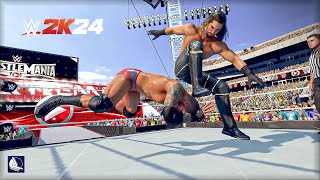 Randy Orton vs Seth Rollins  Wrestlemania 31 WWE 2K24 Showcase Mode  PS5 Gameplay [upl. by Keenan]