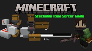 Stackable and Non Stackable Item Sorter • Minecraft 121 [upl. by Nnylrac]