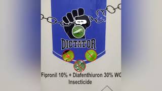 Dictator Insecticide Fipronil 10 Diafenthiuron 30WG Control JassidsThrips Pink Bollworm [upl. by Arimihc]